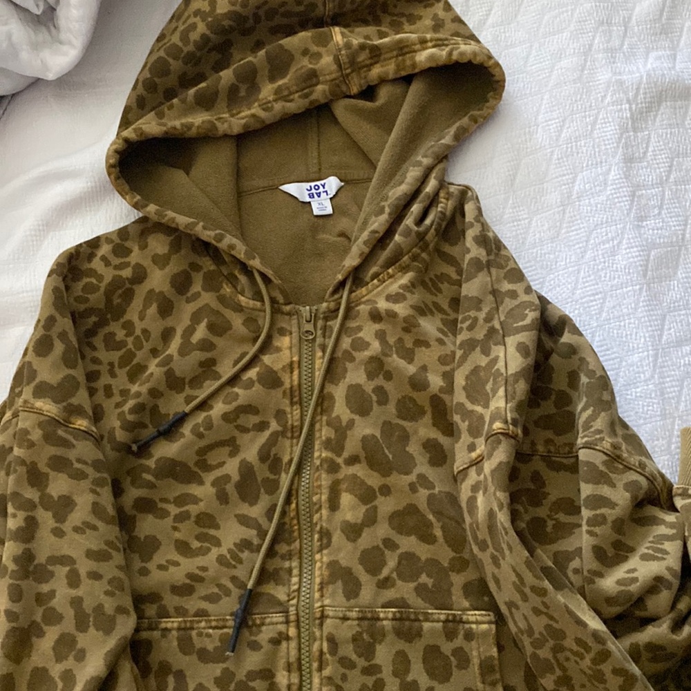 Olive green sweater hoodie